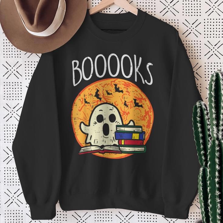Books Ghost Boooks Halloween Reading Librarian Teacher Book Sweatshirt Gifts for Old Women Books Ghost Boooks Halloween Reading Librarian Teacher Book Sweatshirt Gifts for Old Women