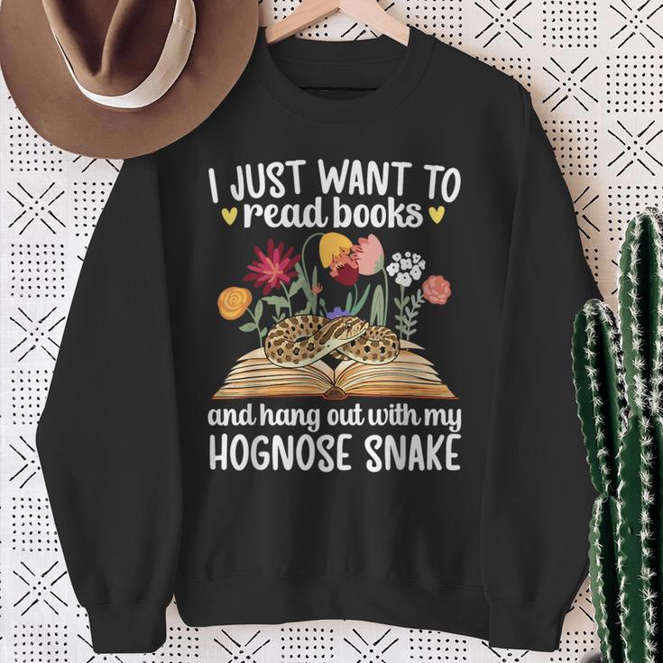 Books And My Hognose Snake Owner Hognose Snake Lover Sweatshirt Gifts for Old Women Books And My Hognose Snake Owner Hognose Snake Lover Sweatshirt Gifts for Old Women