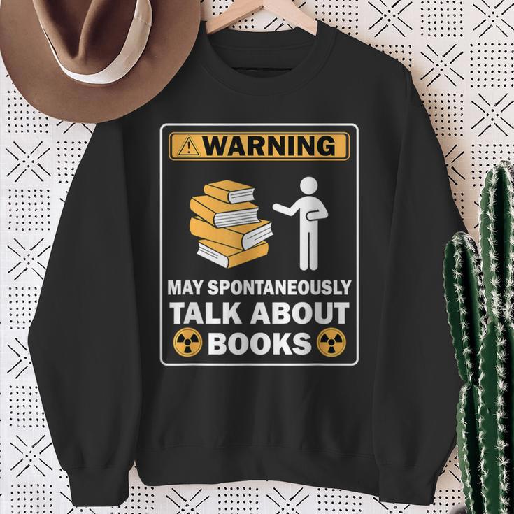 Books Reading Lovers Bookworm Librarian Book Nerd Read Sweatshirt Gifts for Old Women