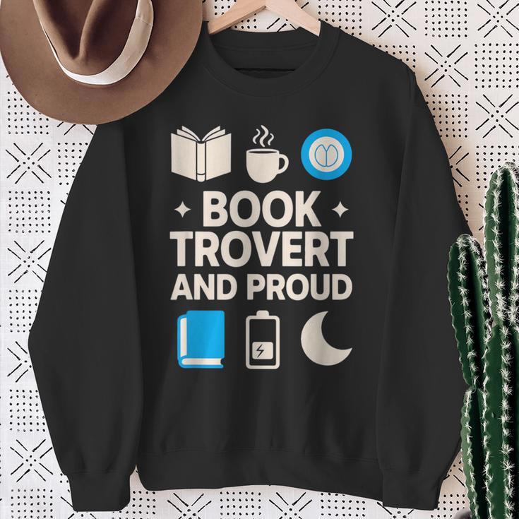 Booktrovert Introvert Reader Library Card Coffee Books Sweatshirt Gifts for Old Women Booktrovert Introvert Reader Library Card Coffee Books Sweatshirt Gifts for Old Women