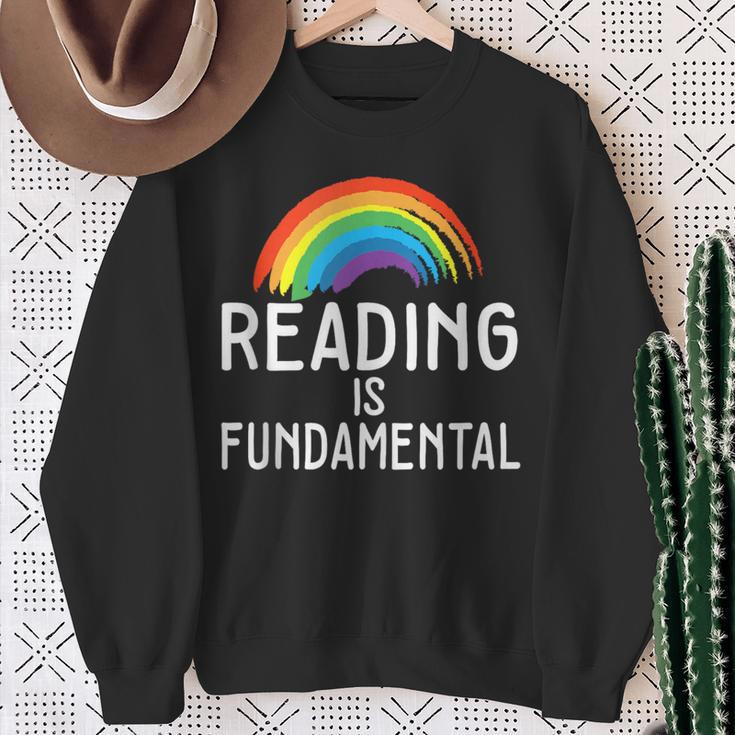 Bookworm Literature I Book Nerd I Reading Is Fundamental Sweatshirt Gifts for Old Women