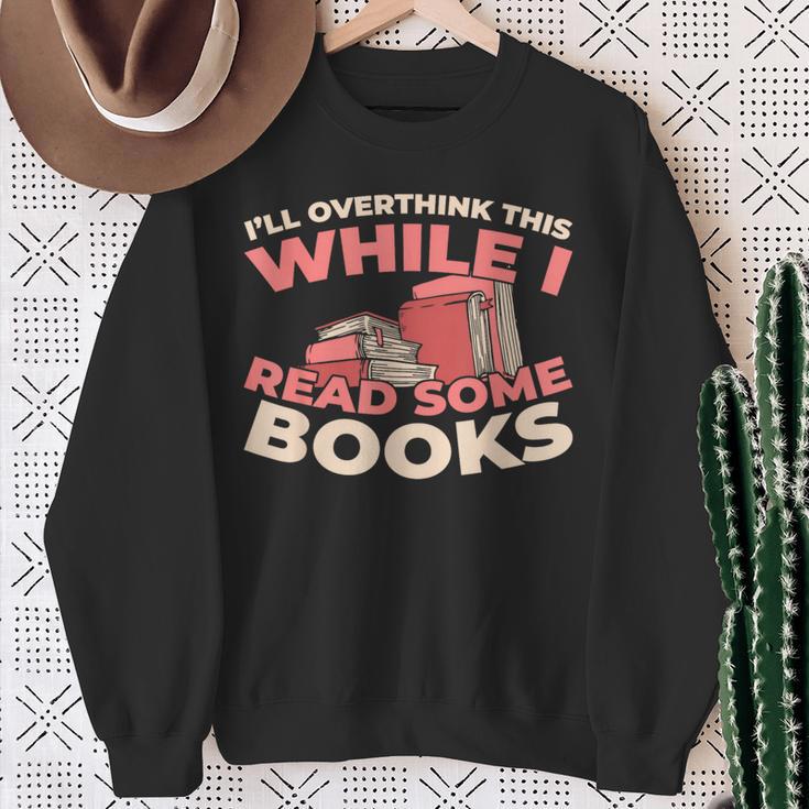 Bookworm Novel Writer Literature Bibliophile Library Books Sweatshirt Gifts for Old Women