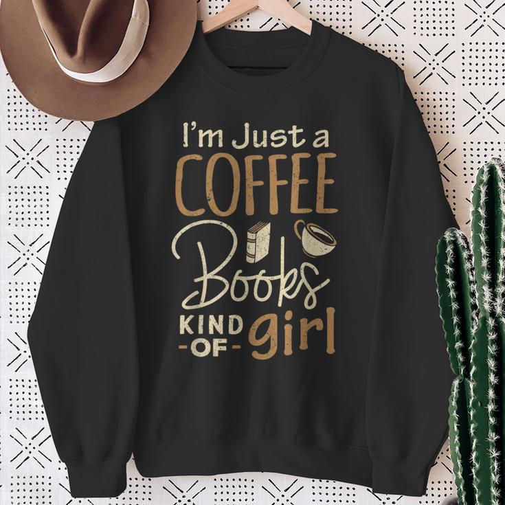 Bookworm Shirt I'm Just A Coffee Books Lover Women Girl Tee Sweatshirt Gifts for Old Women Bookworm Shirt I'm Just A Coffee Books Lover Women Girl Tee Sweatshirt Gifts for Old Women