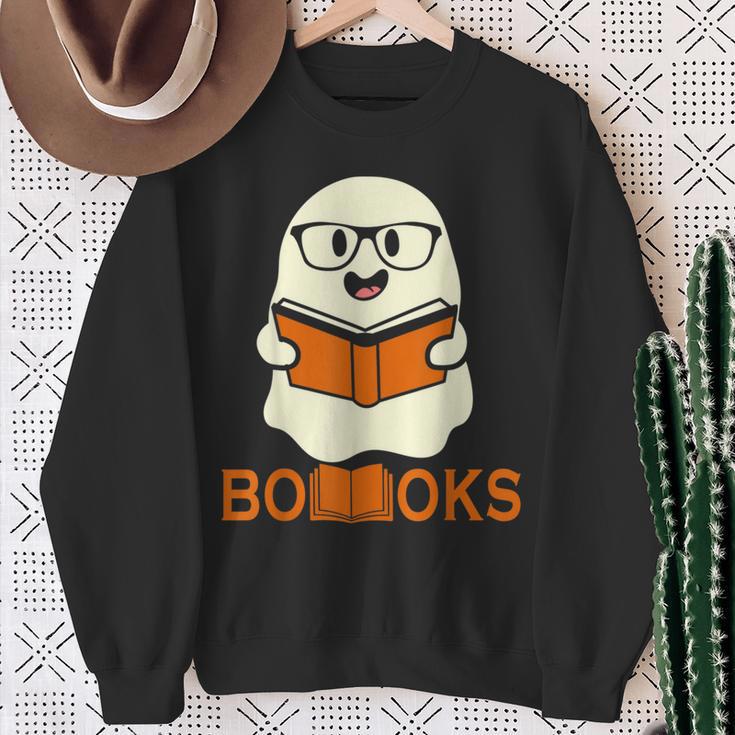 Booooks Ghost Boo Read Books Library Teacher Halloween Cute Men Women Kids Sweatshirt Gifts for Old Women Booooks Ghost Boo Read Books Library Teacher Halloween Cute Men Women Kids Sweatshirt Gifts for Old Women
