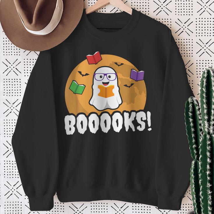 Booooks GhostShirt Boo Read Books Library Sweatshirt Gifts for Old Women Booooks GhostShirt Boo Read Books Library Sweatshirt Gifts for Old Women