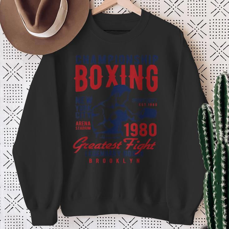 Boxing 伝説のボクサー 最大の戦い チャンピオンシップ ボクシング スウェットシャツ 年配の女性への贈り物