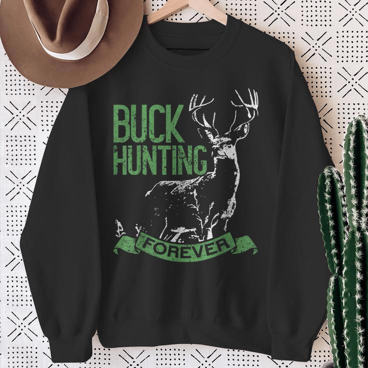 Buck Hunting Forever Deer Hunting スウェットシャツ 年配の女性への贈り物