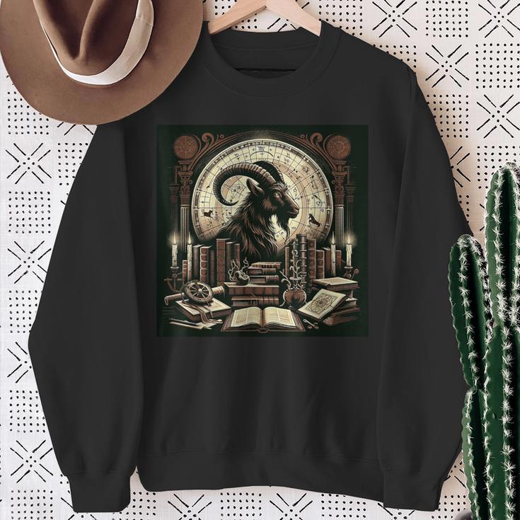 Capricorn Zodiac Art Academia Aesthetic Book Lover Sweatshirt Gifts for Old Women Capricorn Zodiac Art Academia Aesthetic Book Lover Sweatshirt Gifts for Old Women