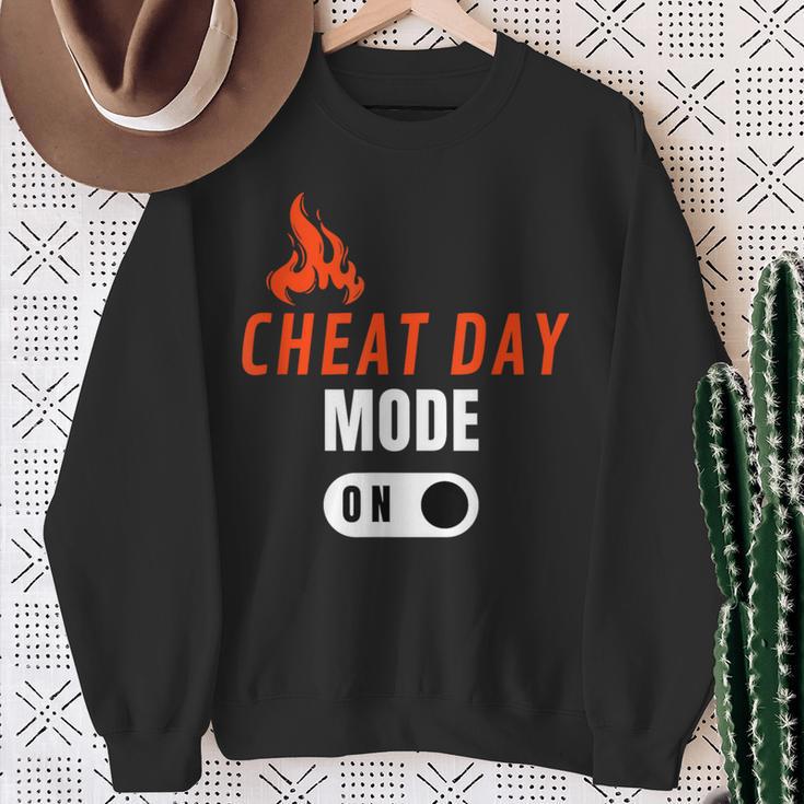 Cheat Day 高カロリー おもしろダイエット スウェットシャツ 年配の女性への贈り物