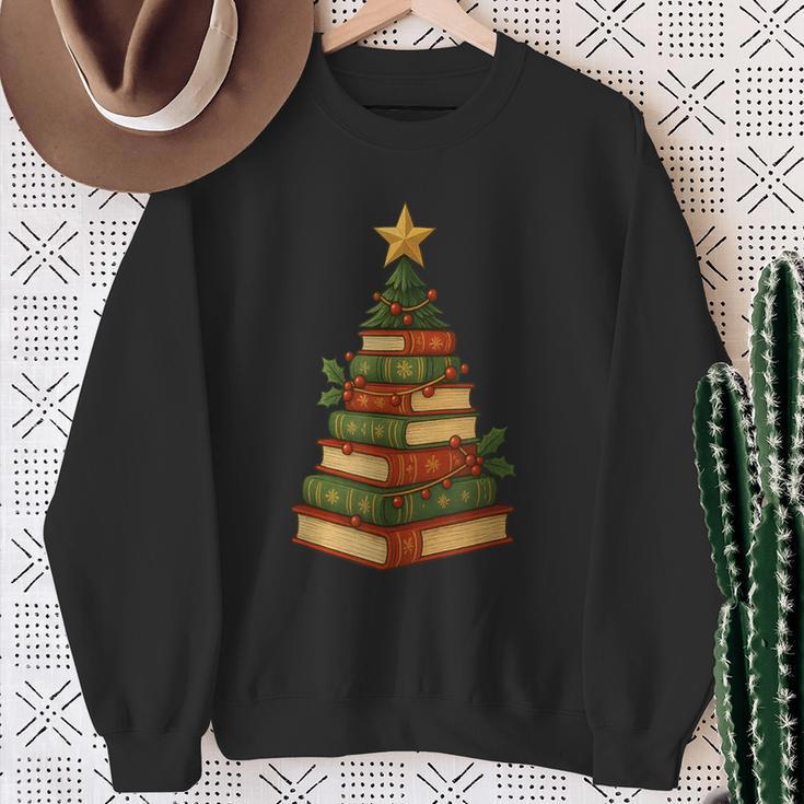 Christmas Book Tree Bookshelf Holiday For Readers Librarians Sweatshirt Gifts for Old Women Christmas Book Tree Bookshelf Holiday For Readers Librarians Sweatshirt Gifts for Old Women