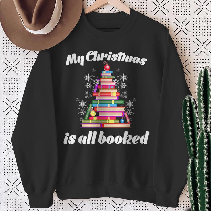 My Christmas Is All Booked Merry Bookmas For Book Lover Sweatshirt Gifts for Old Women My Christmas Is All Booked Merry Bookmas For Book Lover Sweatshirt Gifts for Old Women