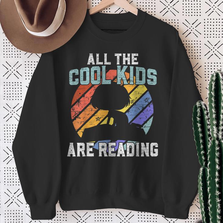 All The Cool Kids Are Reading For a Book Lovers Sweatshirt Gifts for Old Women All The Cool Kids Are Reading For a Book Lovers Sweatshirt Gifts for Old Women