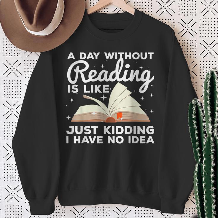 Cool Reading For Men Women Kids Bookworm Teacher Book Reader Sweatshirt Gifts for Old Women