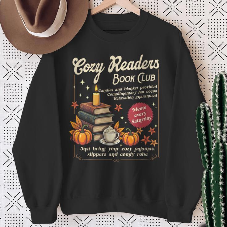 Cozy Reader Book-Club Fall Bookish Booktrovert Librarian Sweatshirt Gifts for Old Women Cozy Reader Book-Club Fall Bookish Booktrovert Librarian Sweatshirt Gifts for Old Women