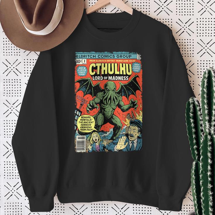 Cthulhu Lord Of Madness Vintage Comic Book Cover Sweatshirt Gifts for Old Women