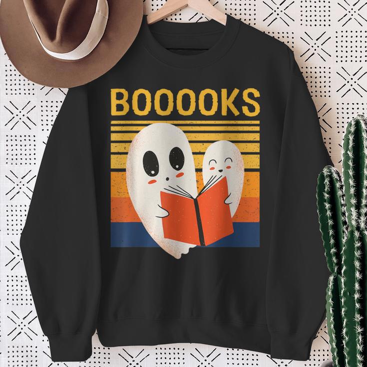 Cute Ghost Book Reading Halloween Teacher Puns Booooks For Men Women Kids Sweatshirt Gifts for Old Women Cute Ghost Book Reading Halloween Teacher Puns Booooks For Men Women Kids Sweatshirt Gifts for Old Women