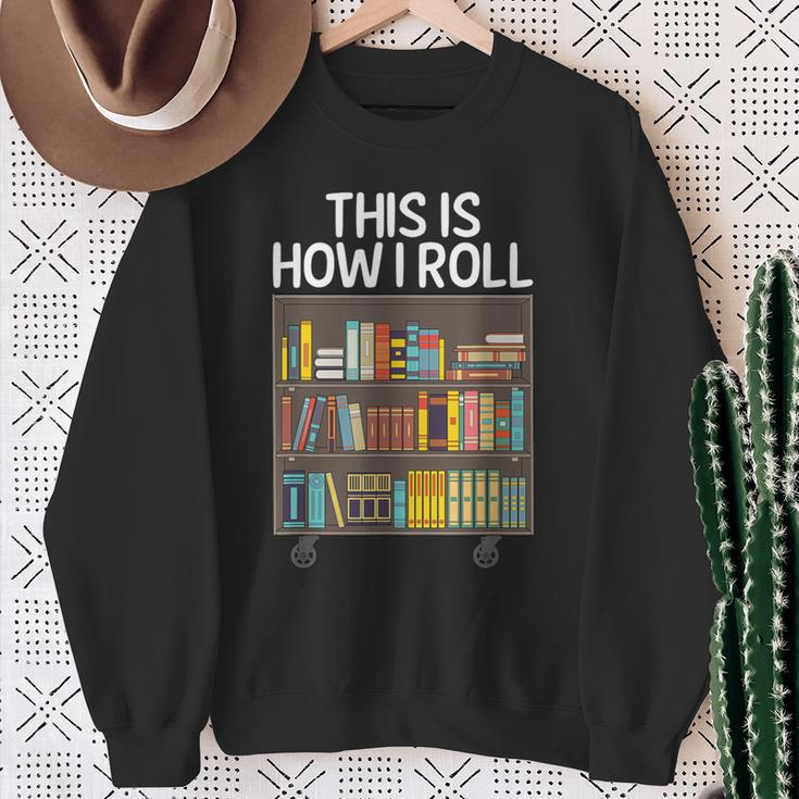 Cute Library Art For Men Women Book Reader School Librarian Sweatshirt Gifts for Old Women