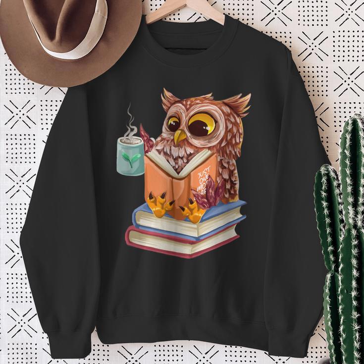 Cute Owl Reading Book And Drinking Tea Reading Rat Bookworm Sweatshirt Gifts for Old Women Cute Owl Reading Book And Drinking Tea Reading Rat Bookworm Sweatshirt Gifts for Old Women