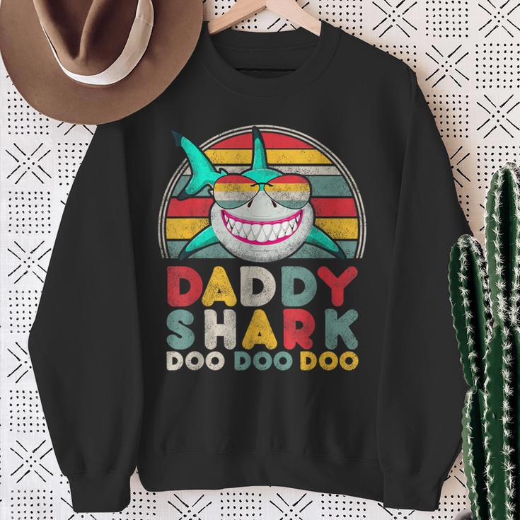メンズ Daddyhark Doo キュート レトロ メンズ 父の日 ギフト アイデア スウェットシャツ 年配の女性への贈り物