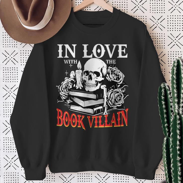 Dark Romance Booktok In Love With The Book Villain Sweatshirt Gifts for Old Women