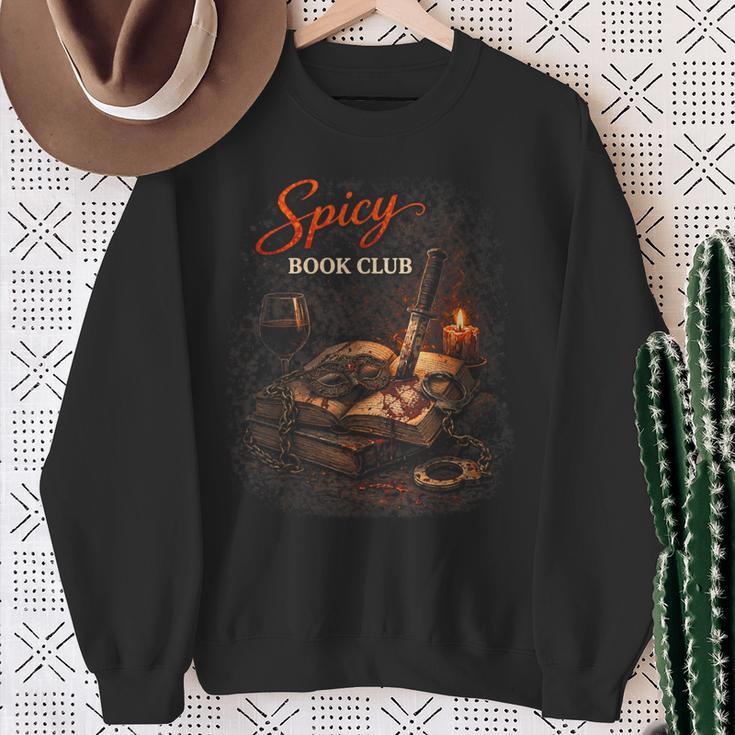 Dark Romance Booktok Spicy Book Club Sweatshirt Gifts for Old Women