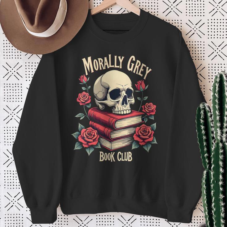 Dark Romance Romantasy Smutty Book Lover Morally Grey Merch Sweatshirt Gifts for Old Women Dark Romance Romantasy Smutty Book Lover Morally Grey Merch Sweatshirt Gifts for Old Women
