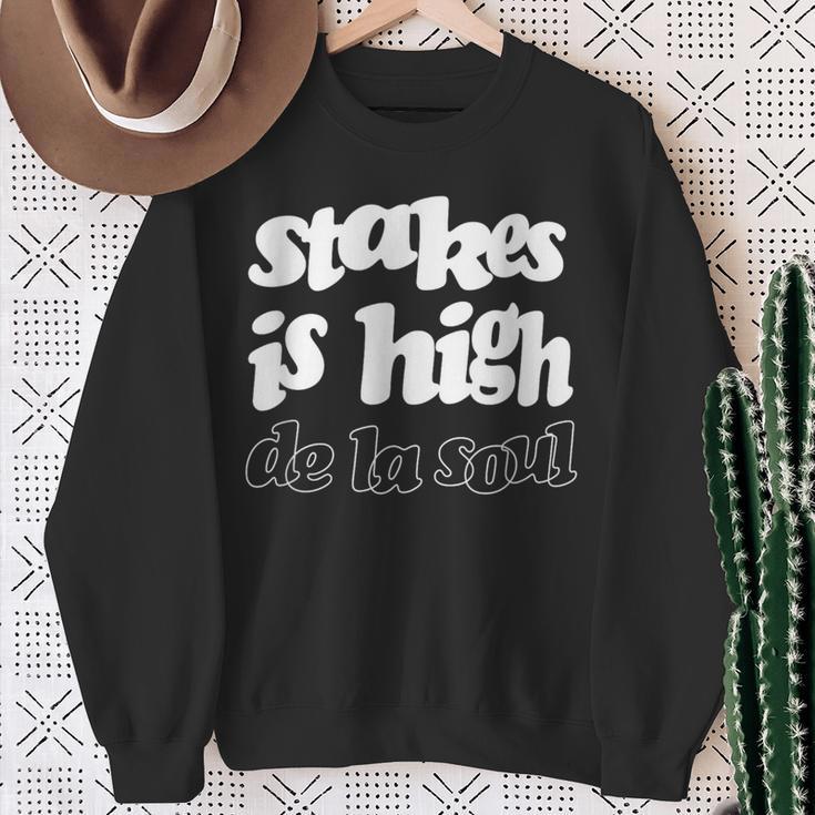De Laoul 「Stakes Is High」 スウェットシャツ 年配の女性への贈り物