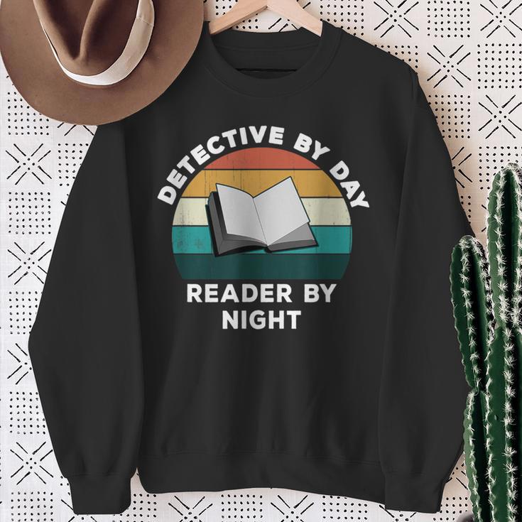 Detective By Day Reader By Night Cool Crime Book Lover Sweatshirt Gifts for Old Women Detective By Day Reader By Night Cool Crime Book Lover Sweatshirt Gifts for Old Women