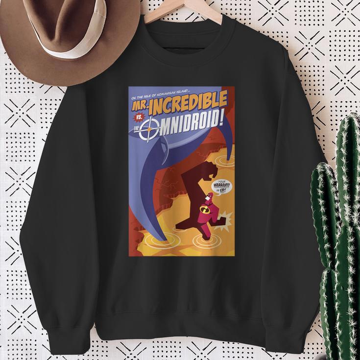 Disney Pixar The Incredibles Omnidroid Comic Book Cover Sweatshirt Gifts for Old Women Disney Pixar The Incredibles Omnidroid Comic Book Cover Sweatshirt Gifts for Old Women