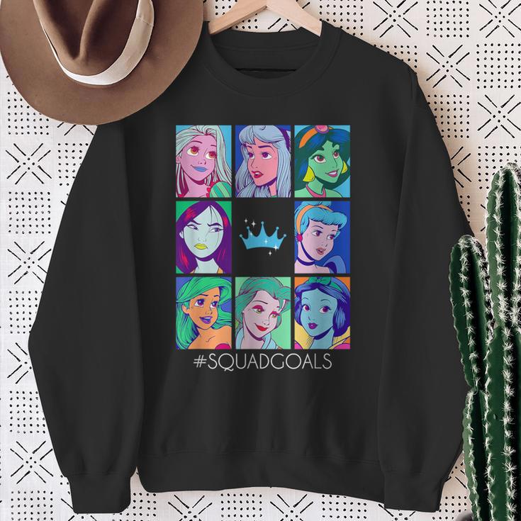 Disney Princess Comic Book Artwork SquadGoals Sweatshirt Gifts for Old Women