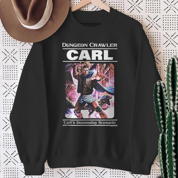 Dungeon Crawler Carl Vintage Paperback Illustration Book Sweatshirt Gifts for Old Women
