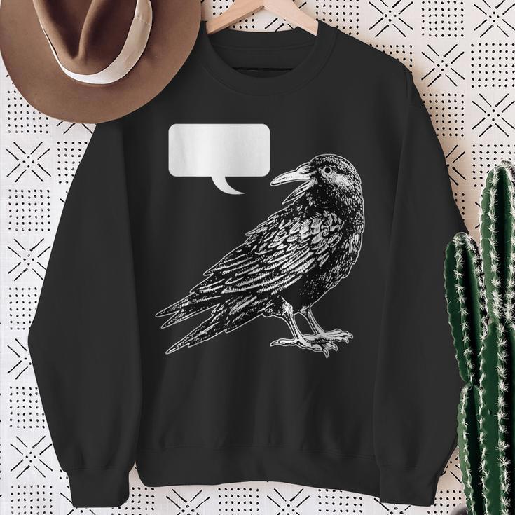 Edgar Allan Poe Nevermore Open To Interpretation Raven シャツ スウェットシャツ 年配の女性への贈り物