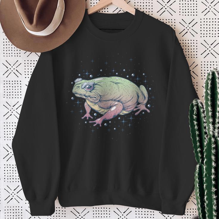 Fae Fairy Witchy Whimsigoth Goblincore Cottagecore Toad Frog スウェットシャツ 年配の女性への贈り物