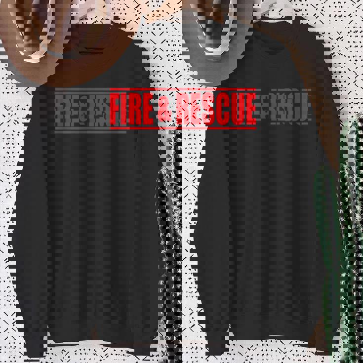 Fire And Rescue 消防士 コスチューム ユニフォーム スウェットシャツ 年配の女性への贈り物