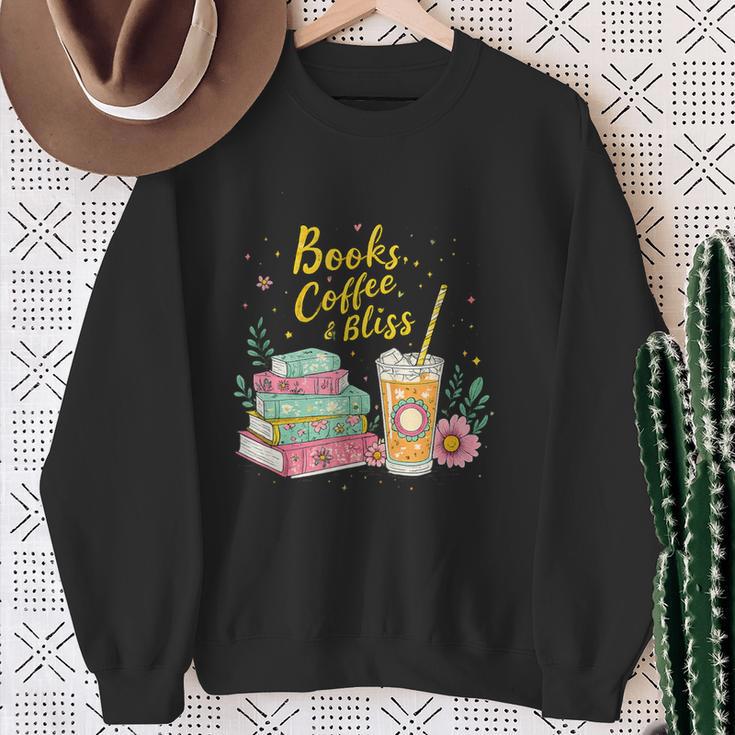 Floral Books And Coffee Cozy Reading Nook Tshirt Sweatshirt Gifts for Old Women