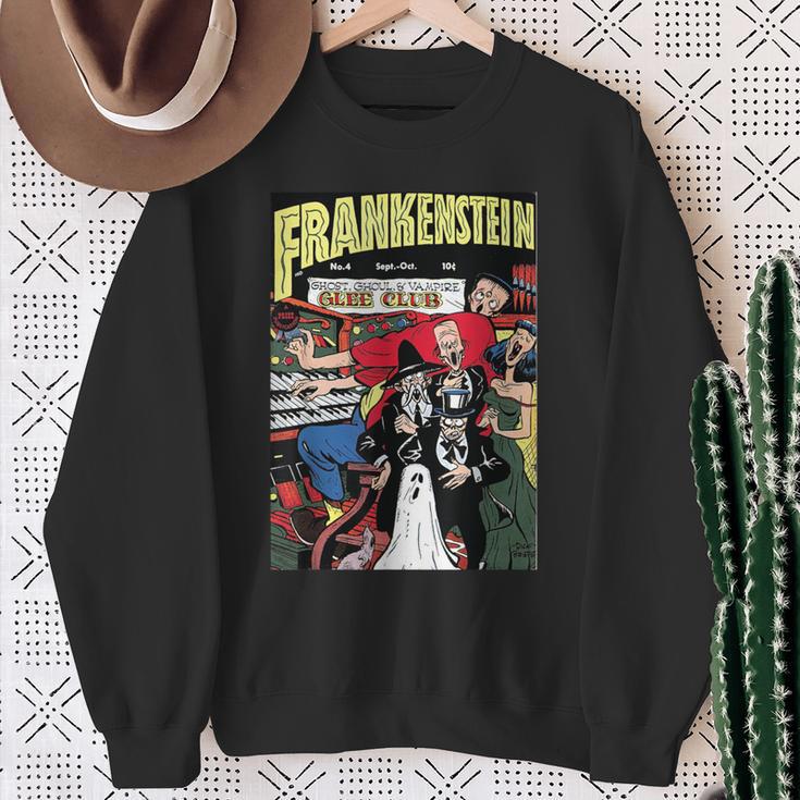 Frankenstein Halloween Horror Vintage Comic Book Retro Sweatshirt Gifts for Old Women Frankenstein Halloween Horror Vintage Comic Book Retro Sweatshirt Gifts for Old Women