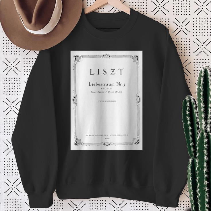 Franz Liszt Dream Of Love Vintage Book Cover Sweatshirt Gifts for Old Women