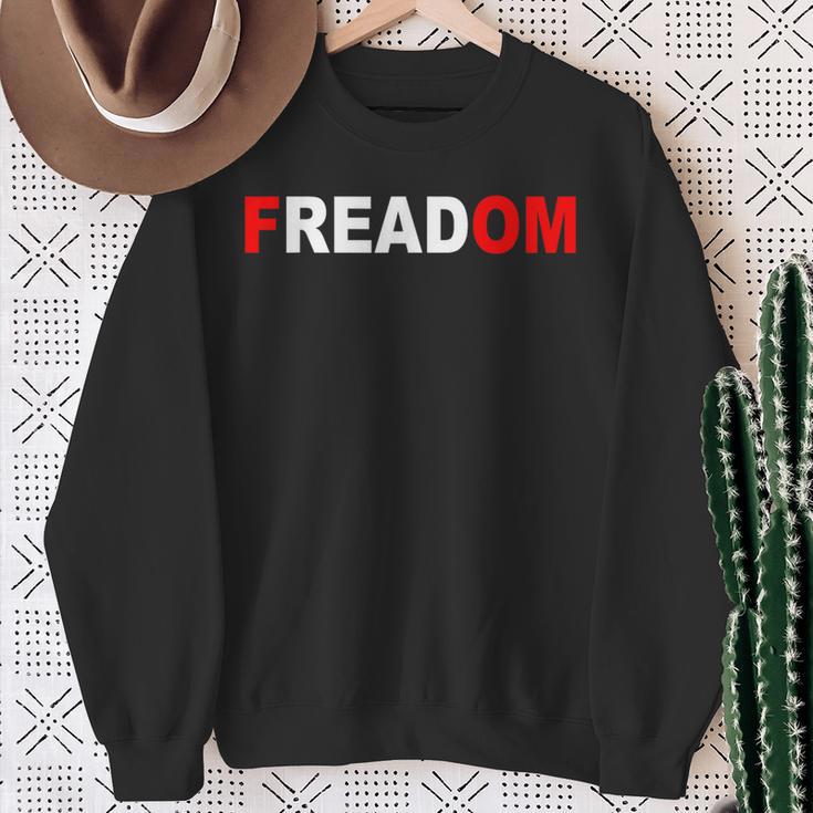 FREADOM T-Shirt For Book Lovers Bookworms Sweatshirt Gifts for Old Women