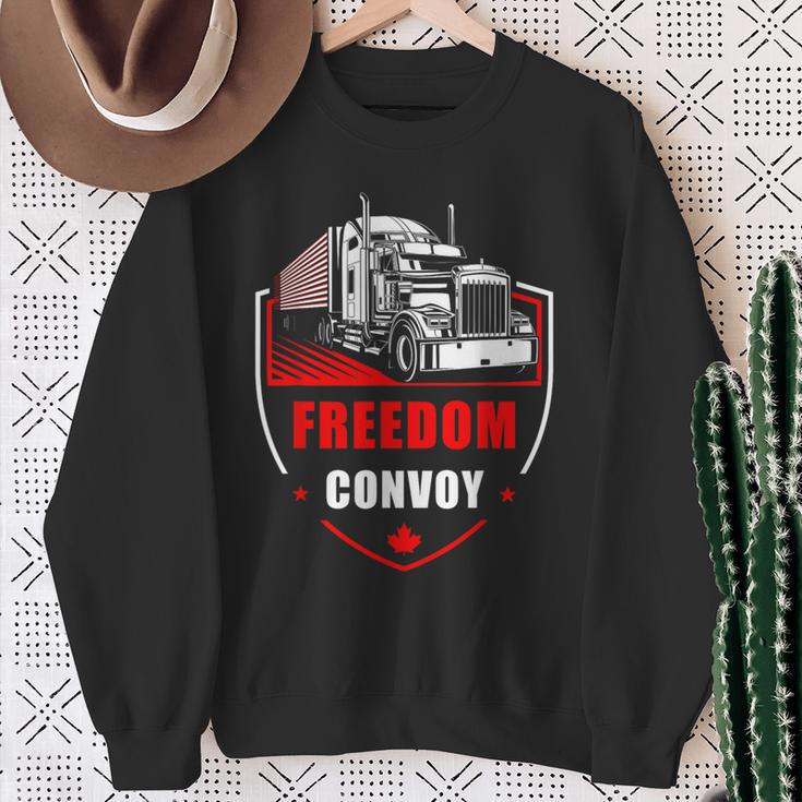 Freedom Convoy United Canada Truckers スウェットシャツ 年配の女性への贈り物
