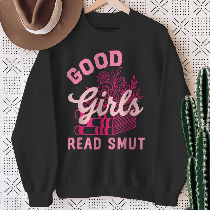 Good Girls Read Dirty Books Smutt Book Lover Women Spicy Sweatshirt Gifts for Old Women