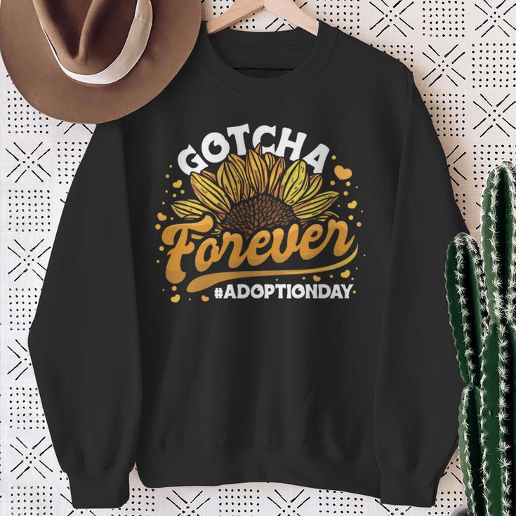 Gotcha Forever 採用発表ゴッチャの日ひまわり 長袖tシャツ スウェットシャツ 年配の女性への贈り物