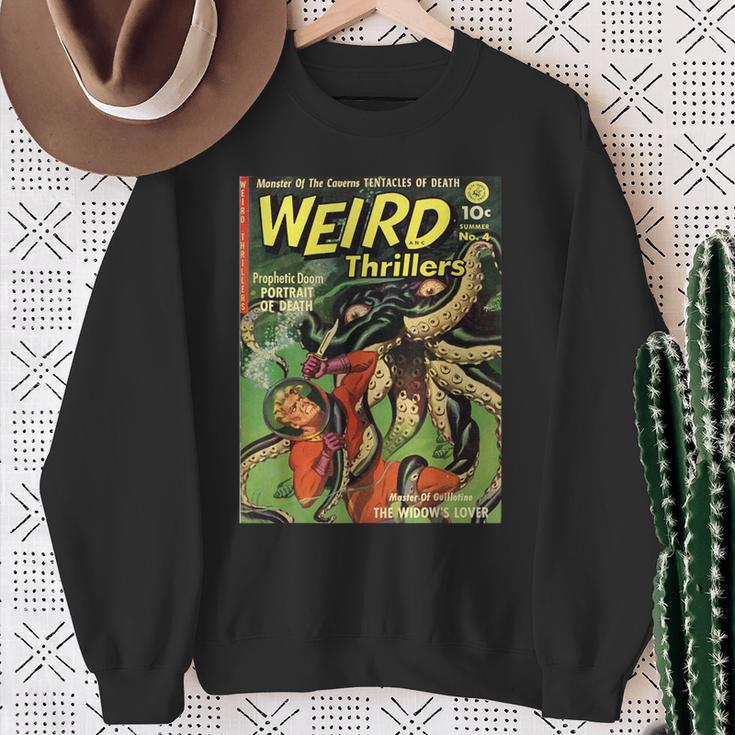 Halloween Horror Monster Vintage Comic Book Retro Sweatshirt Gifts for Old Women
