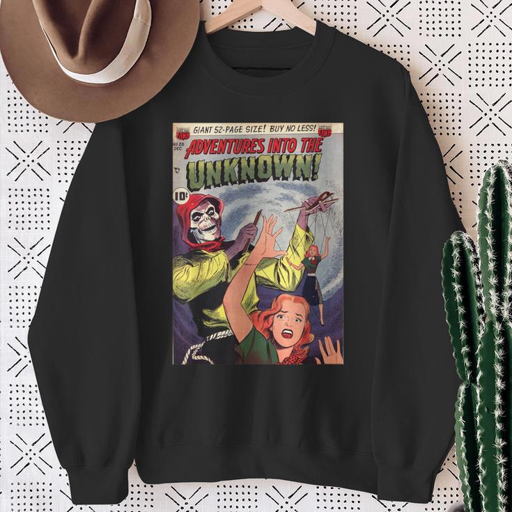 Halloween Horror Vintage Voodoo Comic Book Retro Scary Sweatshirt Gifts for Old Women Halloween Horror Vintage Voodoo Comic Book Retro Scary Sweatshirt Gifts for Old Women
