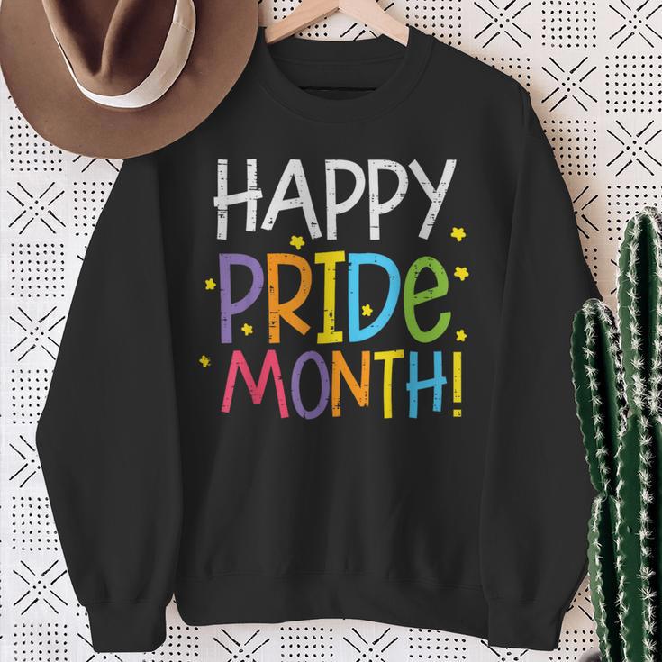 Happy Pride Month レインボー ゲイプライド アリー Lgbt メンズ レディース キッズ スウェットシャツ 年配の女性への贈り物