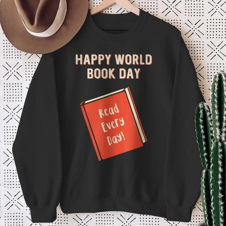 Happy World Book Day Inspirational Kids Sweatshirt Gifts for Old Women
