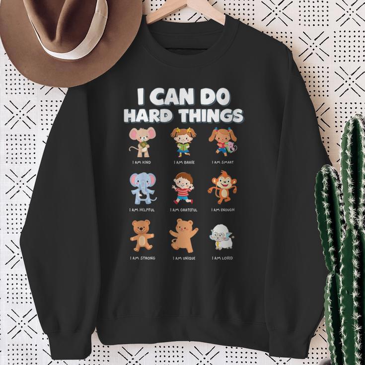 I Can Do Hard Things Children's Book Characters Sweatshirt Gifts for Old Women I Can Do Hard Things Children's Book Characters Sweatshirt Gifts for Old Women