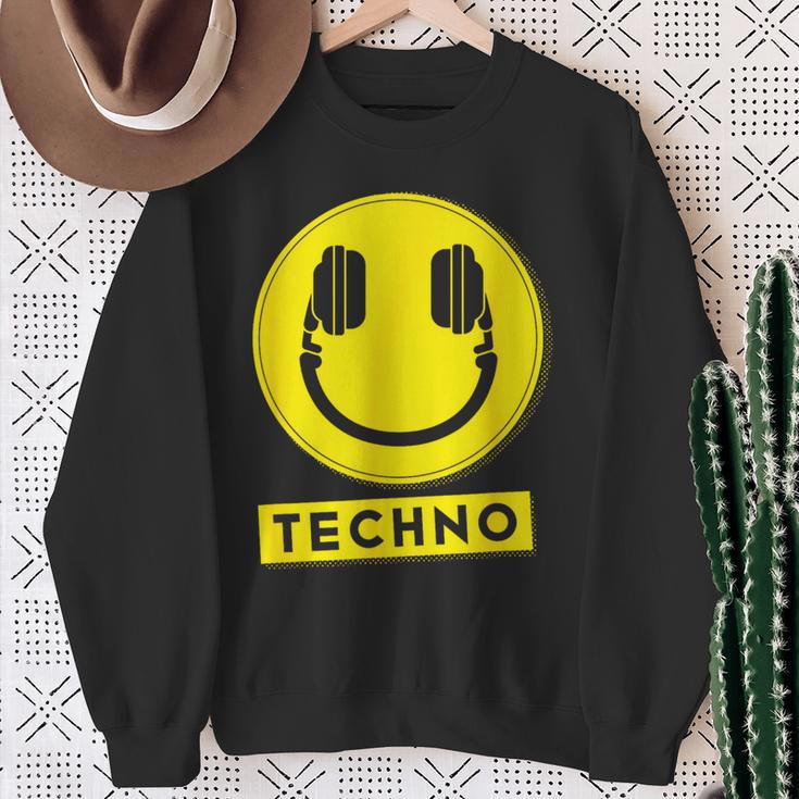 Hardcore Rave Music Raver 90S Edm Dj Rave House-Music Techno スウェットシャツ 年配の女性への贈り物