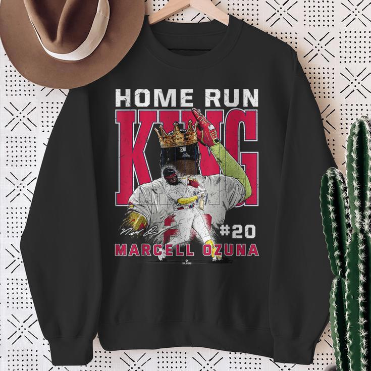 Home Run King Marcell Ozuna Atlanta Mlbpa スウェットシャツ 年配の女性への贈り物