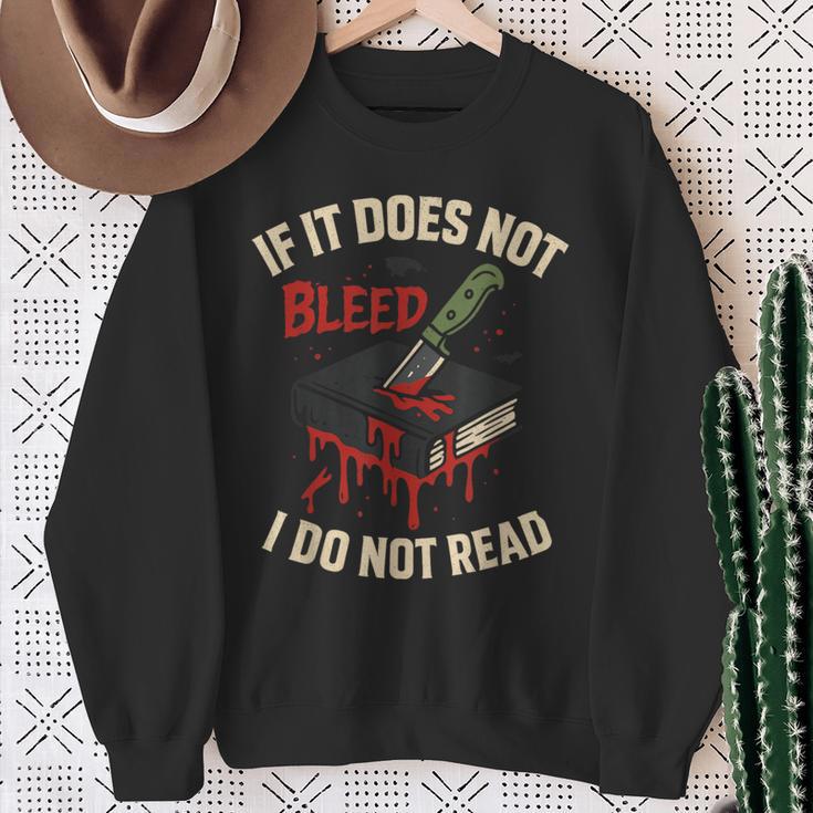 Horror Book Club Creepy Reader Gothic Fiction Thriller Fan Sweatshirt Gifts for Old Women