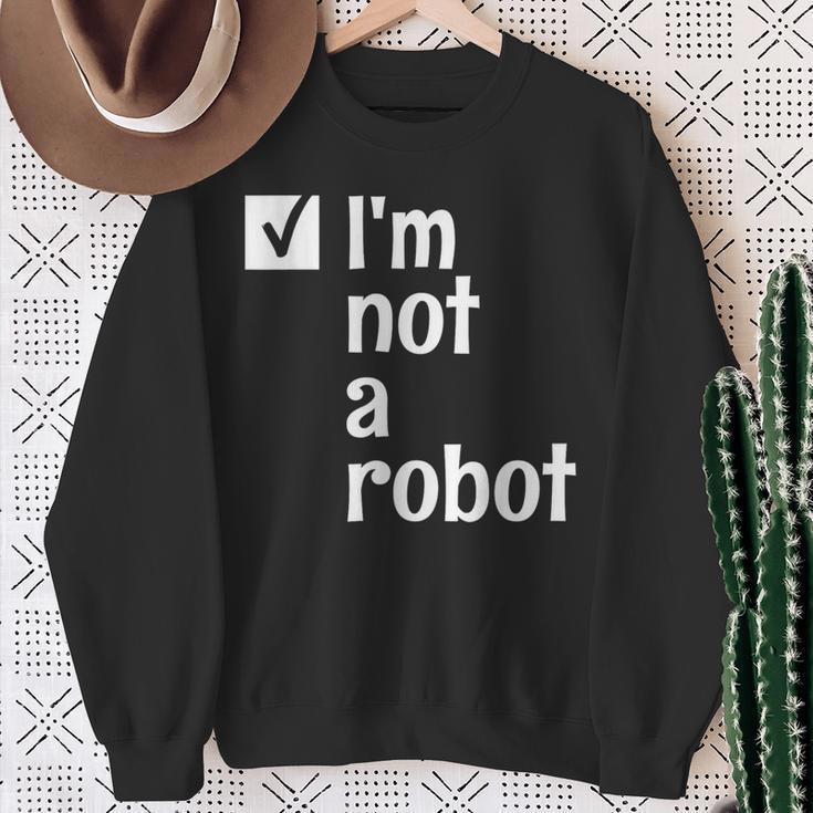 I'm Not A Robot Aiゲーマー スウェットシャツ 年配の女性への贈り物